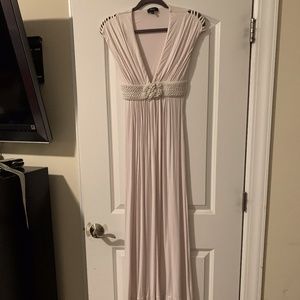 Sky Brand Ivory Maxi Dress Braided Bustline